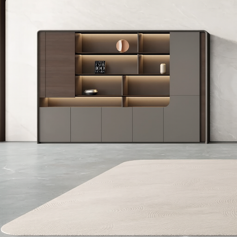 Huimei HZ-280-2 Executive Book Cabinet – Modern Office Storage (280 × 200 cm)