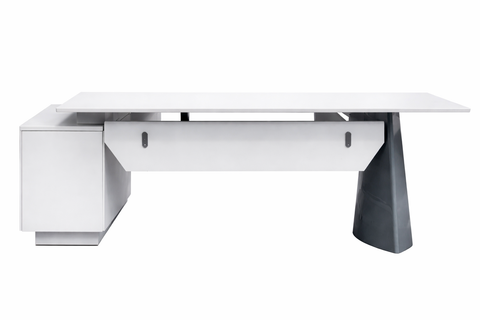 BG-9942 Executive Office Desk with Side Storage – 160/180 × 140 cm