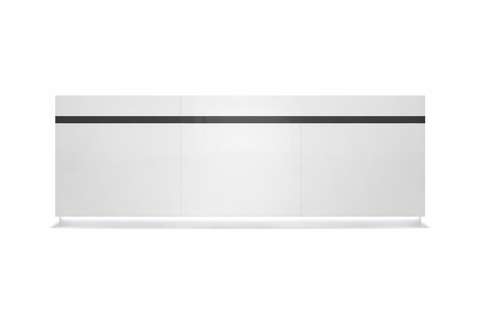 Huimei Glossy White Reception Table with LED Lighting