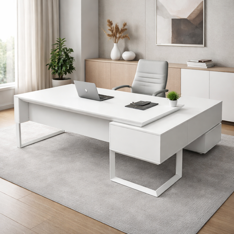 Executive Office Table 720-T01-2.4 White Color