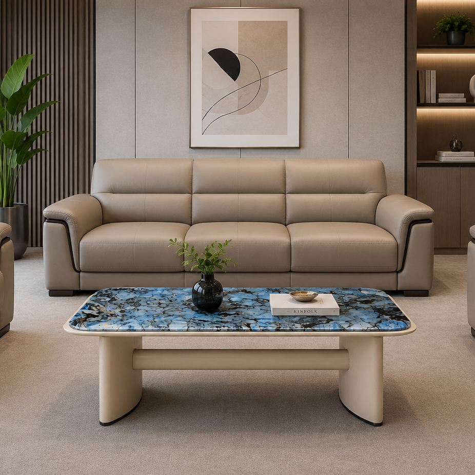 H07-CT01 Genuine Marble Coffee Table