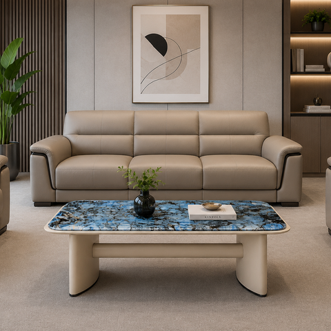 H07-CT01 Genuine Marble Coffee Table