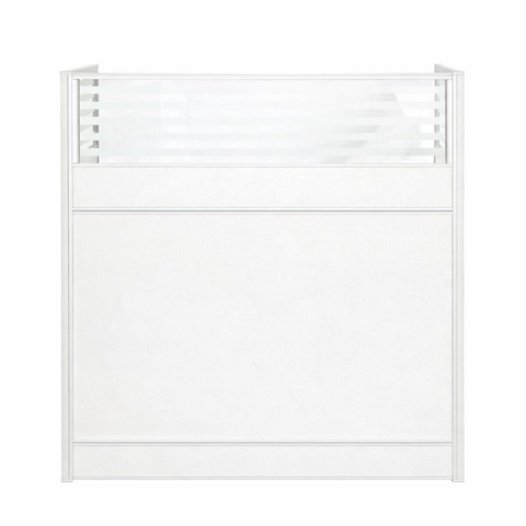 Huimei Cubicle Workstation, White Color