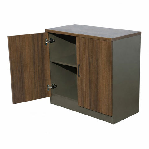 Two Door Office Cupboard BT-080 / BT-120 / BT-160 Brown Color