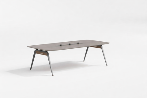 Huimei Office Meeting Table, White Oak Color