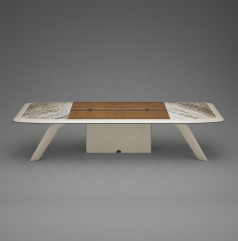 Huimei Executive Office Meeting Table – Grey Veneer Finish
