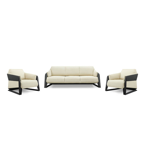 Huimei GS-008 Luxurious Sofa Set 3+1+1, Off White Color