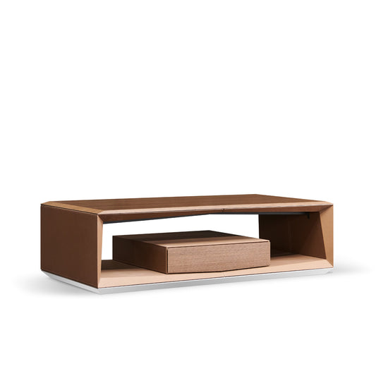 Huimei Radiant Series H02-T01 Office Coffee Table, Brown Color