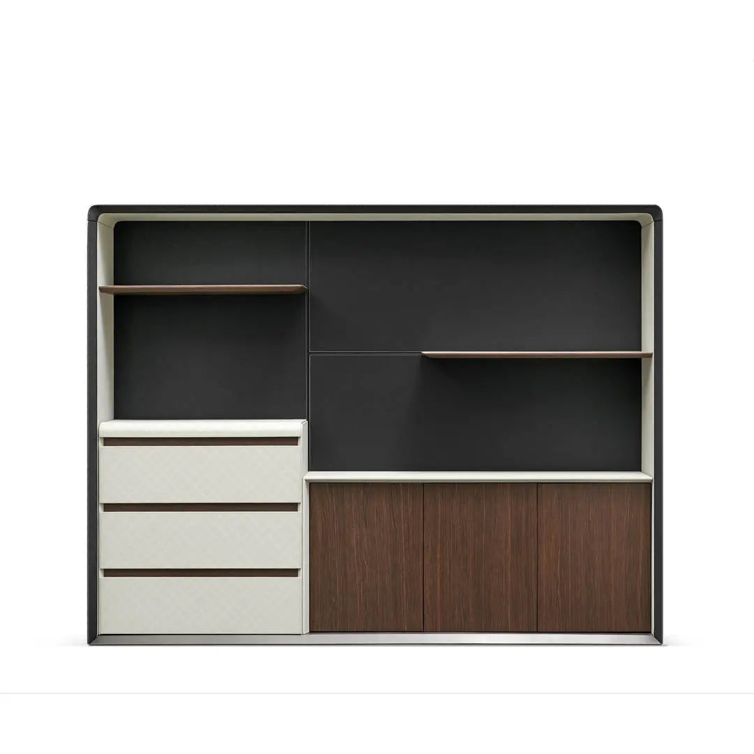 Huimei Ascent Series Office Cabinet White and Brown Color, H06-B Huimei Furniture