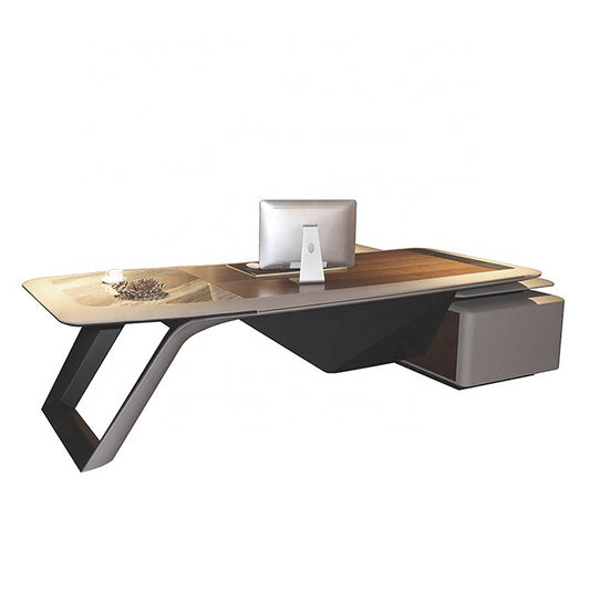 Huimei Executive Office Table Brown Color, H09