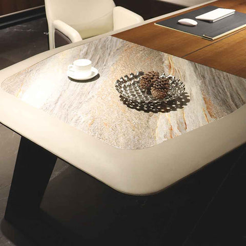 Huimei Executive Office Table Brown Color, H09