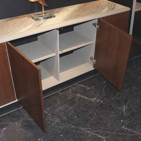 Huimei Office Cabinet, Brown Color, H09B