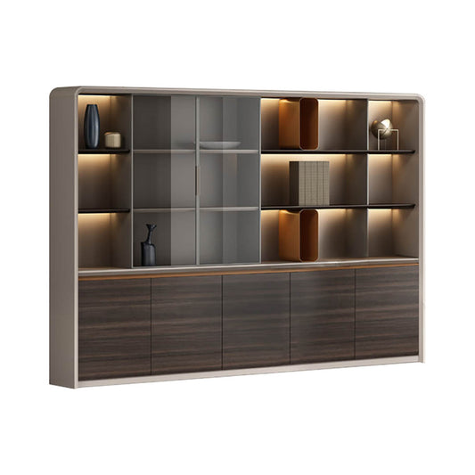 Huimei Office Cabinet LX-360 Brown Color