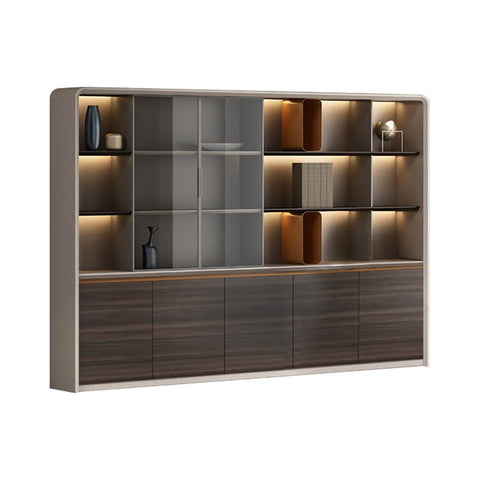 Huimei Office Cabinet LX-360 Brown Color