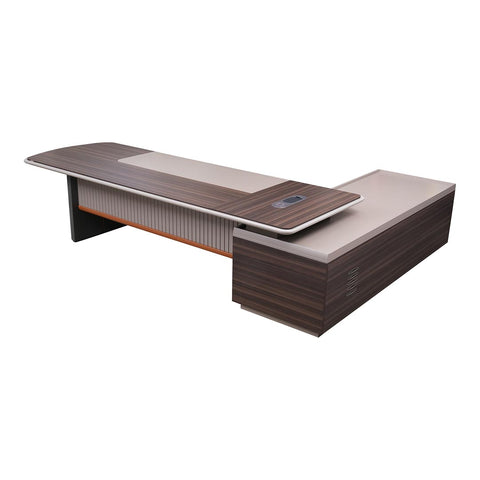 Huimei Executive Office Table LX-280 / LX-320, Brown Color