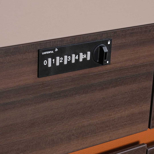 Huimei Executive Office Table LX-280 / LX-320, Brown Color