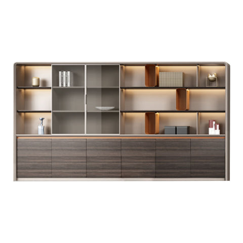 Huimei Office Cabinet LX-360 Brown Color