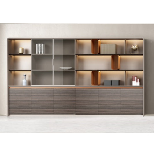 Huimei Executive Office Cabinet Brown Color