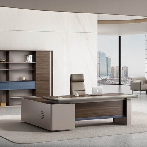 Huimei Executive Office Table, Brown, SB-240