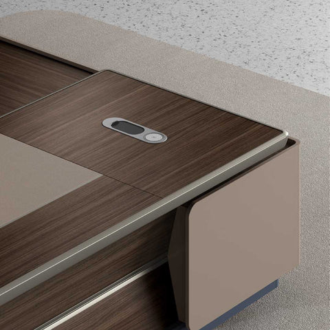 Huimei Executive Office Table Brown SB-280 Brown Color