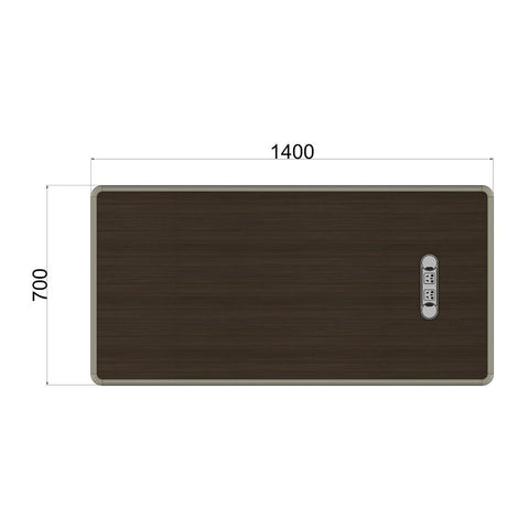 Huimei Executive Office Table, Brown Color, SB-120 / SB-140