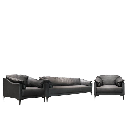 Huimei SF-237 Office Sofa Set, Black Color