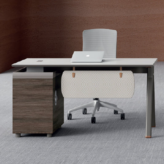 Huimei SHN-2-120 Office Table White & Brown Color
