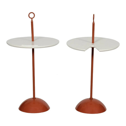 Huimei Coffee Table Set with Round Design and High-Density Fiber Base – White Color Huimei Furniture