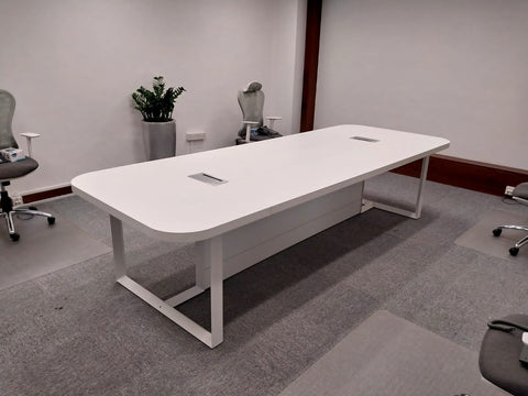 Meeting Table 180cm 220cm 320cm 550cm, White Color