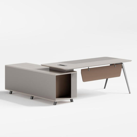 Huimei Executive Office Table, Light Oak Color, YD-220