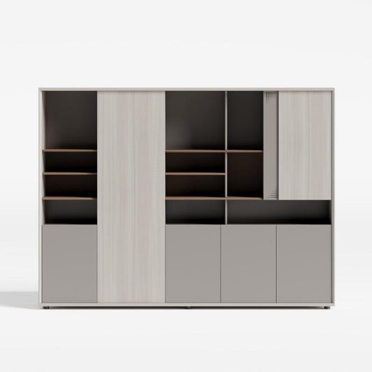 Huimei YD-C240 Office Cabinet, White Oak Color