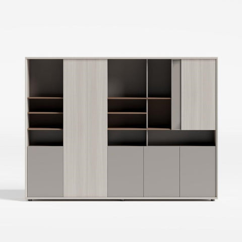 Huimei YD-C240 Office Cabinet, White Oak Color