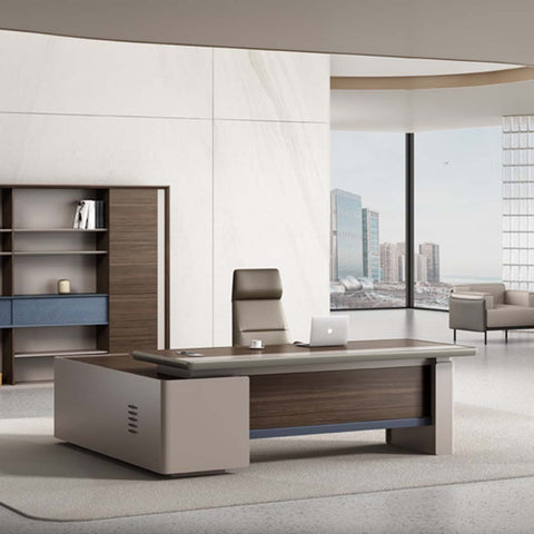 Huimei Executive Office Table, Brown Color, SB-180