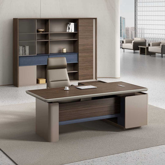 Huimei Executive Office Table, Brown, SB-200