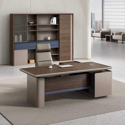 Huimei Executive Office Table, Brown, SB-200