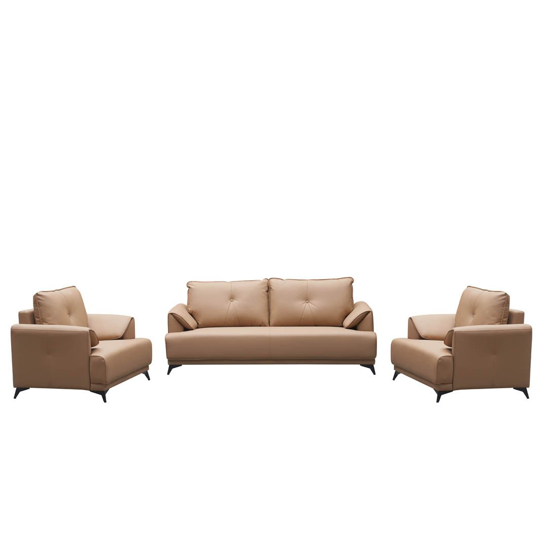 Huimei XP-238 Office Sofa Set 3+1+1, Beige Color