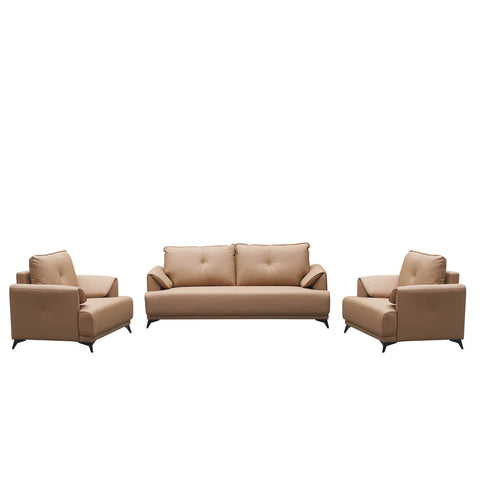 Huimei XP-238 Office Sofa Set 3+1+1, Beige Color